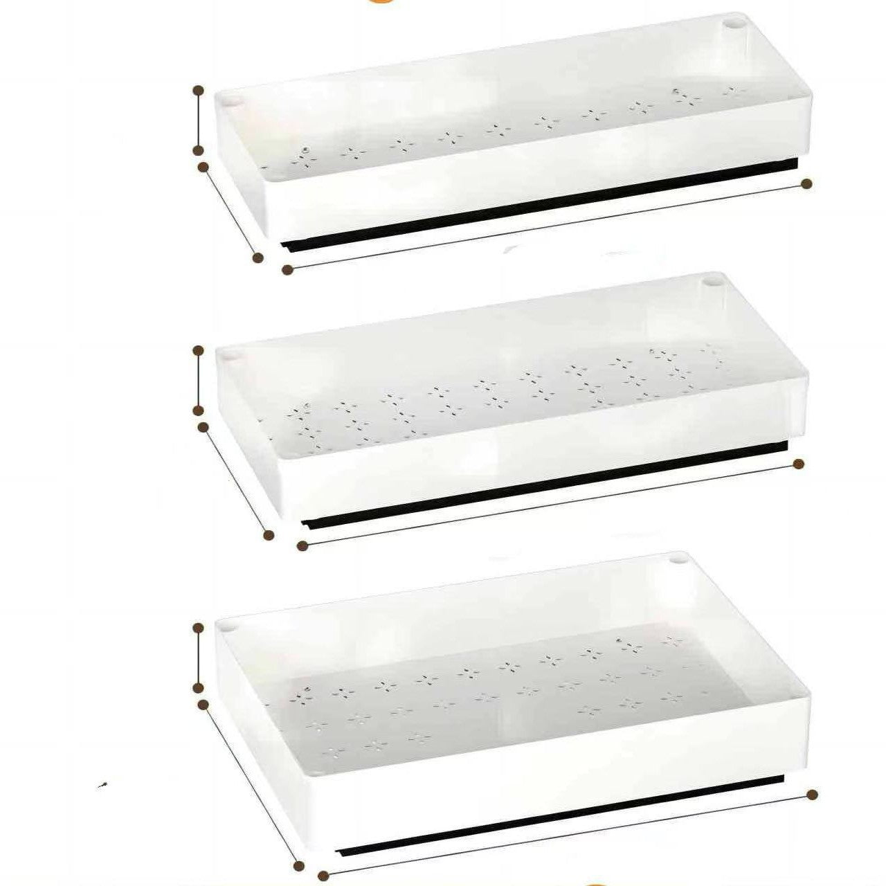 Punch-free Retractable Cabinet Pull-out Rack