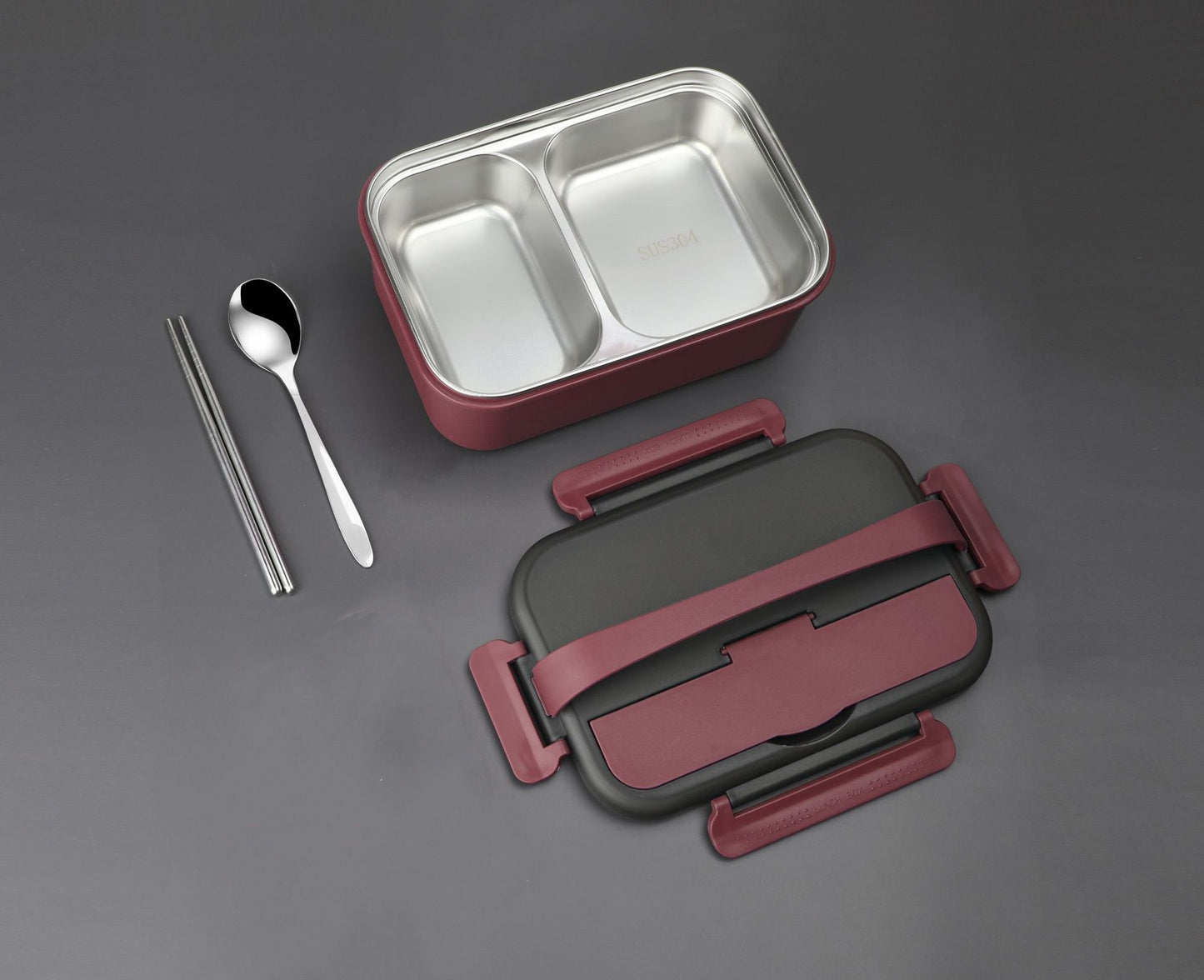 304 Stainless Steel Insulated Lunch Box Compartmentalized Portable
