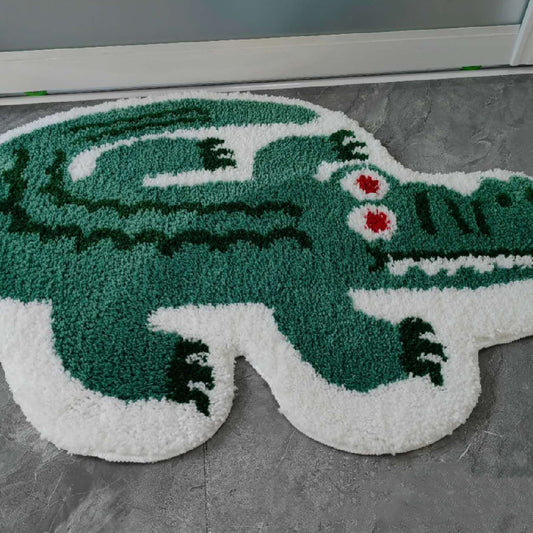 Household Plush Cartoon Flocking Ground Mats