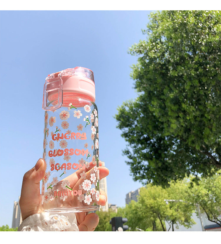 Simple portable portable cherry water cup