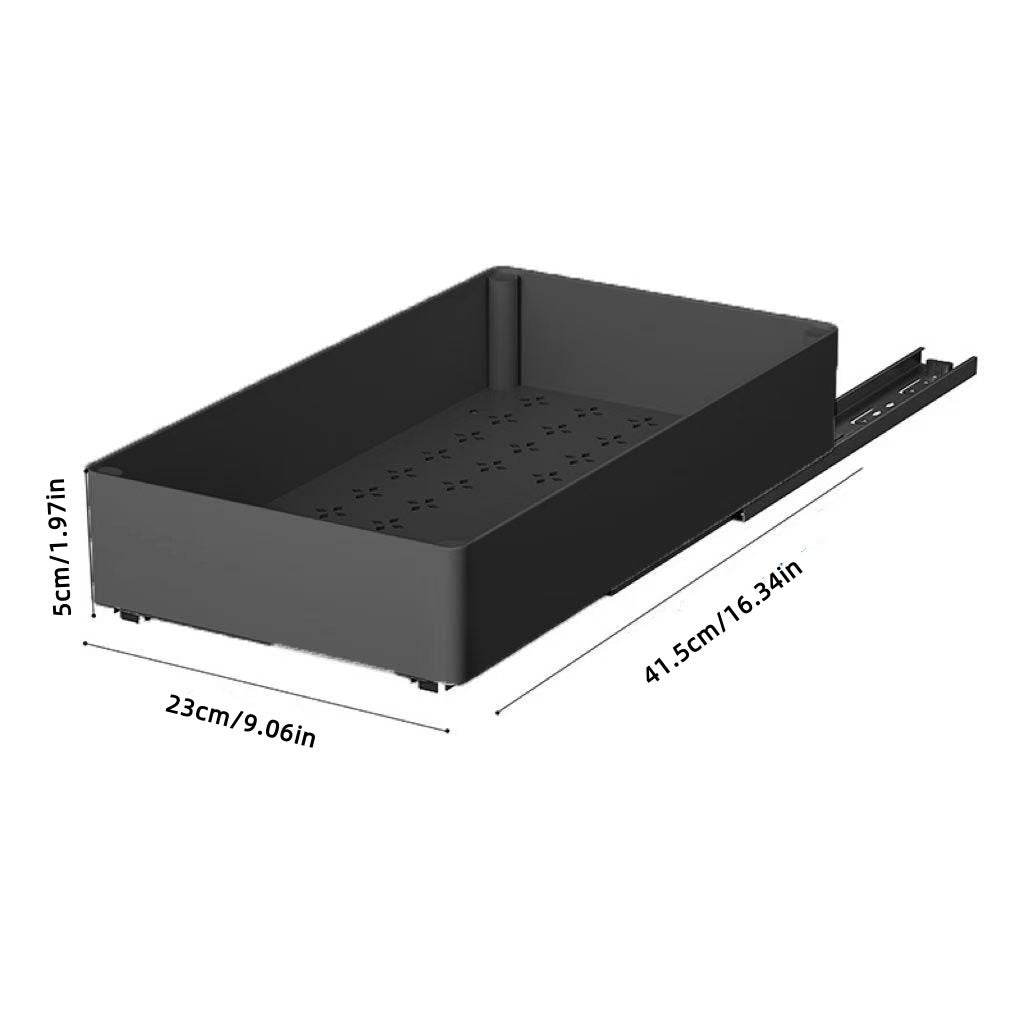 Punch-free Retractable Cabinet Pull-out Rack