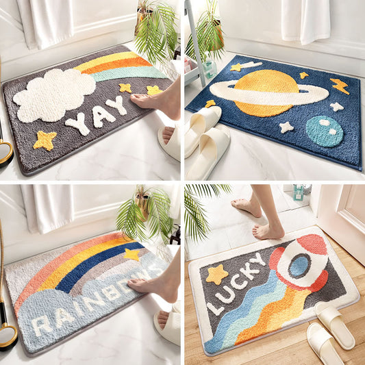 Household Toilet Tloor Mats Bathroom Absorbent Non-slip Mats