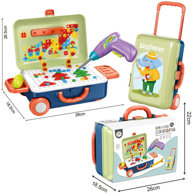 Children's Electric Roughnecks Build Blocks And Puzzle Kits