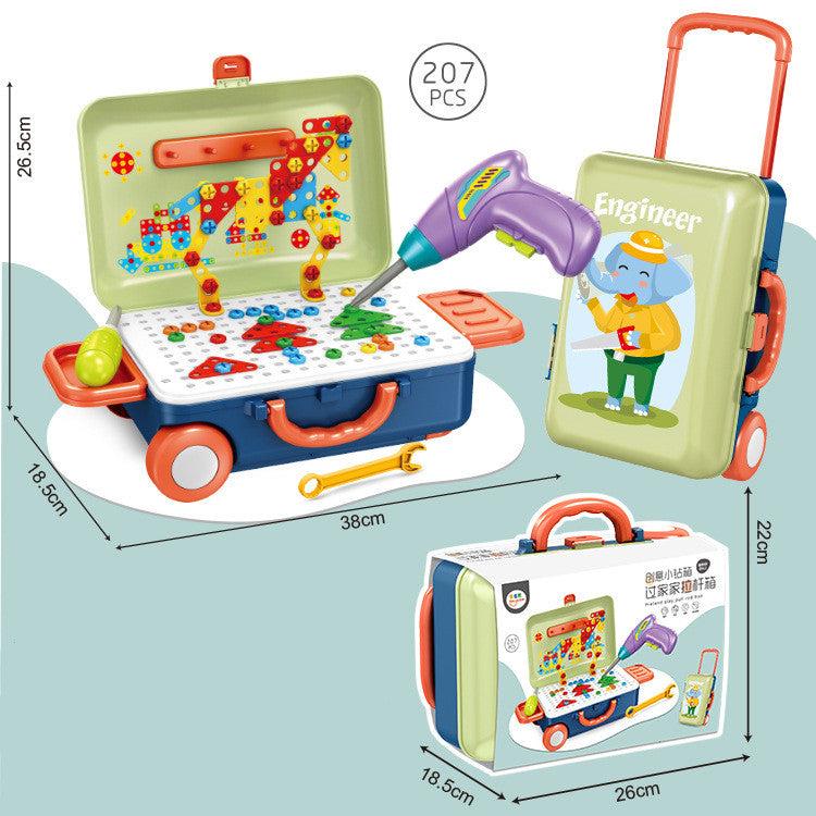 Children's Electric Roughnecks Build Blocks And Puzzle Kits