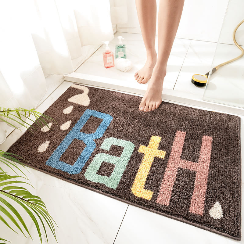 Bathroom Floor Mats, Bathroom Non-Slip Mats, Toilet Toilets, Absorbent Foot
