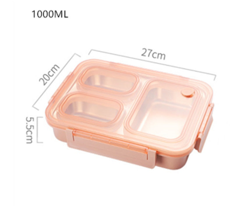 Portable Square Insulation Bag Lunch Box Compartment Sealed