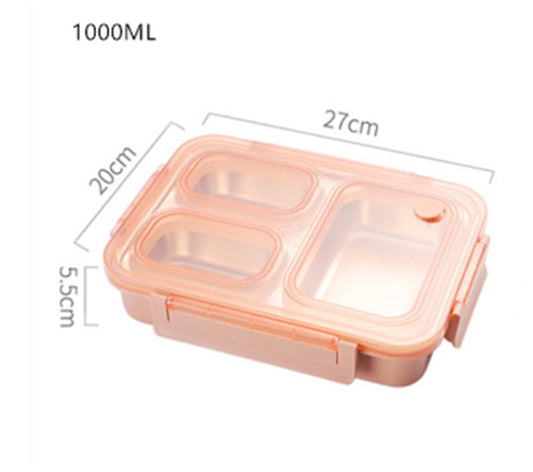 Portable Square Insulation Bag Lunch Box Compartment Sealed