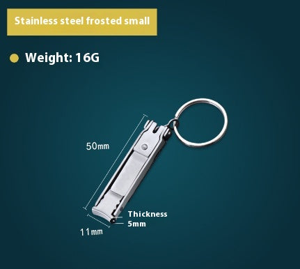 Multifunctional Nail Clippers Student Portable Foldable Keychain Three In One