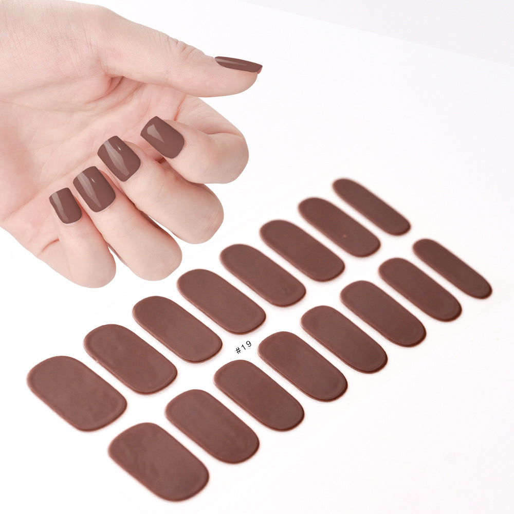 Cream Wind Gel Soft Nail Patch