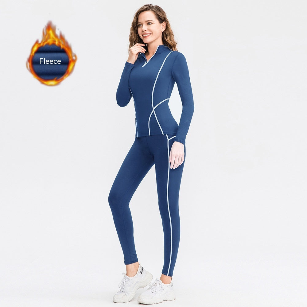 High Elastic Tight Sport Running Training Yoga Fitness Suit