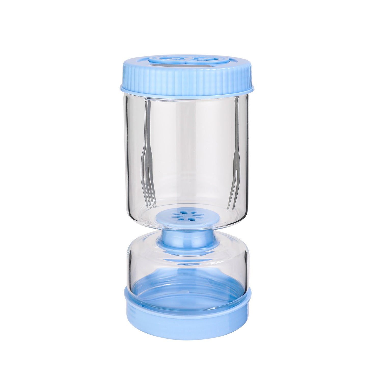 Round Five-Generation Dry-Wet Separation Kimchi Jar Glass Container