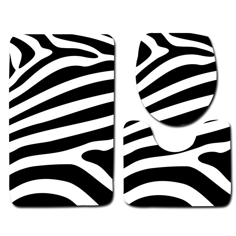 Modern Minimalist Bathroom Mats Three-piece Set
