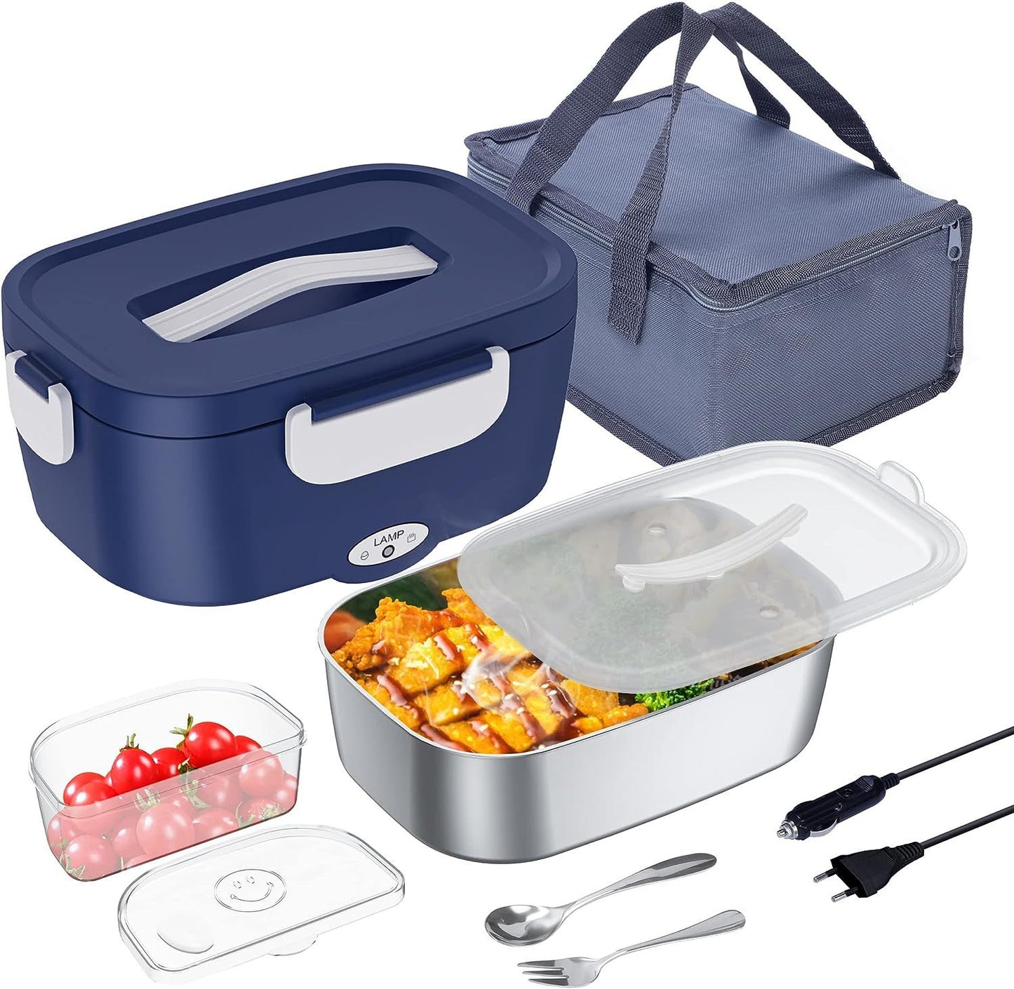Electric Lunch Box No Water Injection Portable Heating Lunch Box