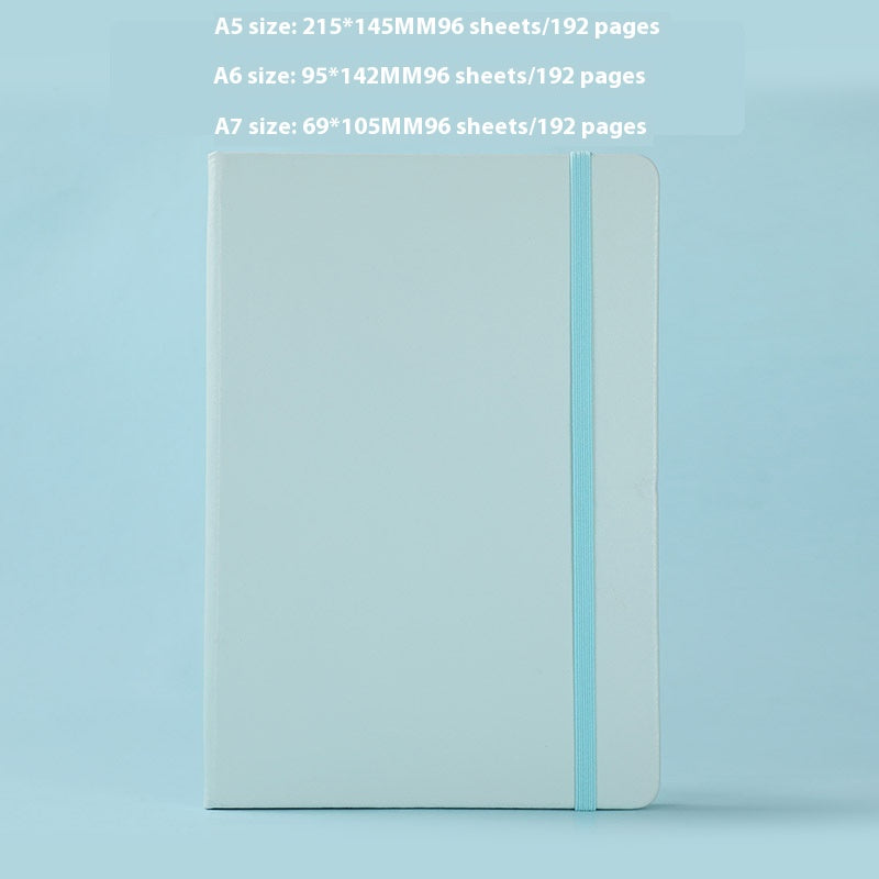 A5 Hard Case Pu Binding Band Notepad Cute Journal Book