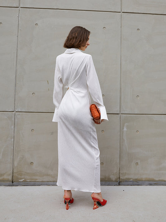 Women's Asymmetrical Hollow Waist Dress