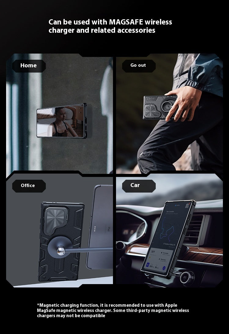 Magnetic Phone Case Lens Bracket Privacy Rear Shell