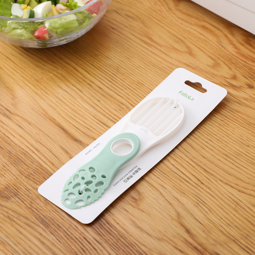 Avocado Corer Butter Fruit Peeler Cutter Pulp Separator Plastic Knife Avocado Slicer Kitchen Gadgets Vegetable Tools