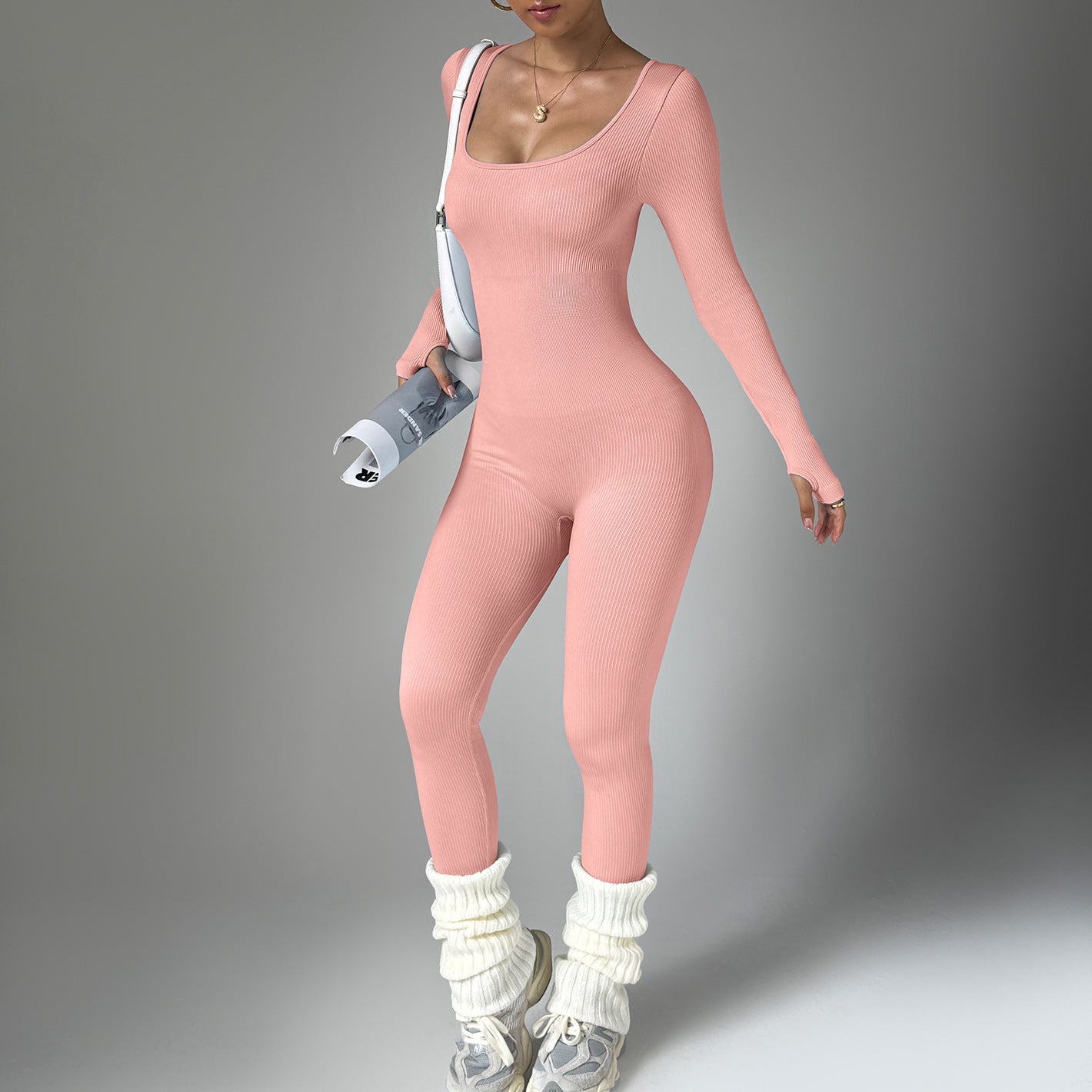 Bodysuit Long Sleeve Quick-drying Tight Fitness Yoga Clothes