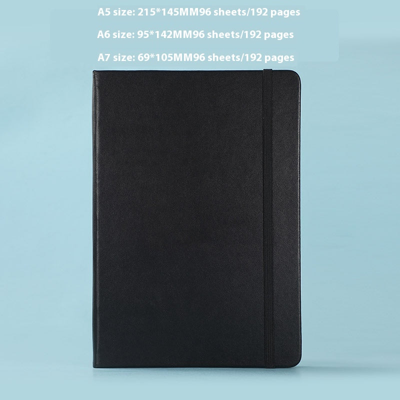 A5 Hard Case Pu Binding Band Notepad Cute Journal Book