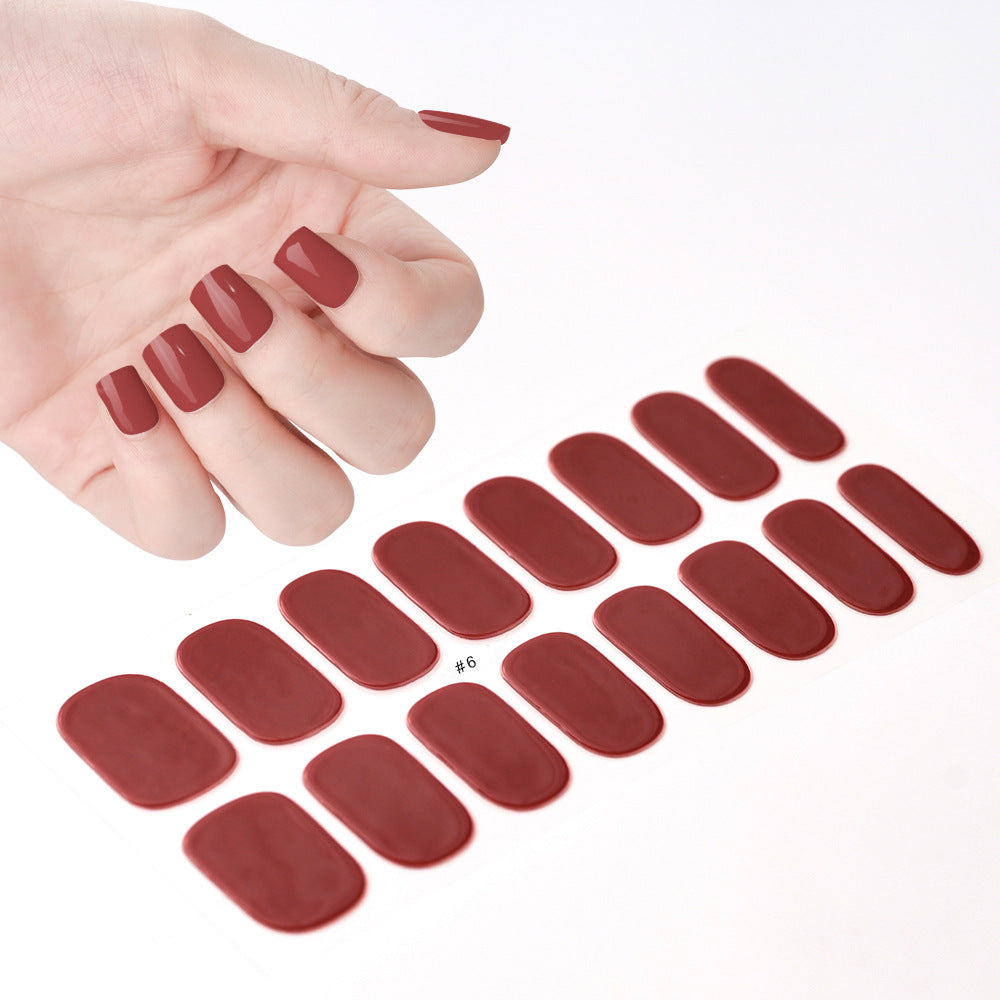 Cream Wind Gel Soft Nail Patch