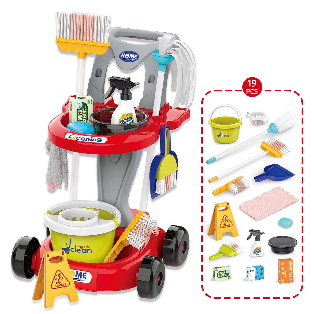 Children Play House Cleaning Toys