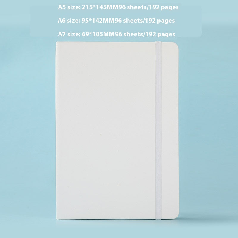 A5 Hard Case Pu Binding Band Notepad Cute Journal Book
