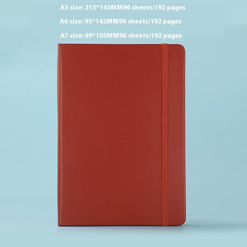 A5 Hard Case Pu Binding Band Notepad Cute Journal Book