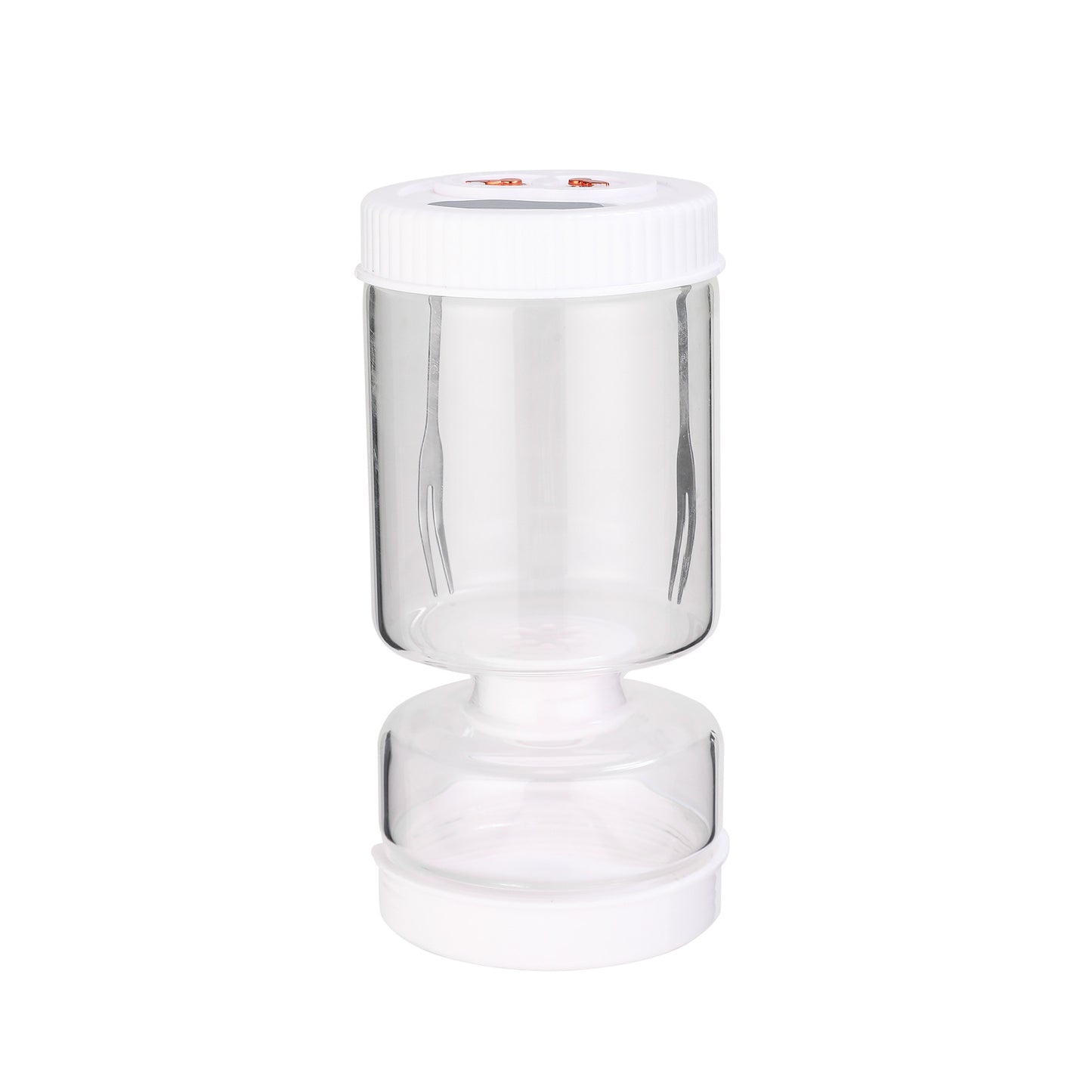 Round Five-Generation Dry-Wet Separation Kimchi Jar Glass Container