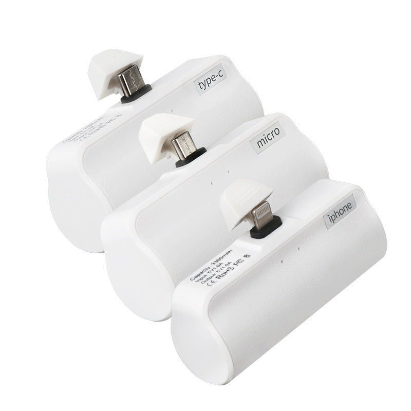 Mini Pocket In Line Mobile Phone Charging Bank With Cable