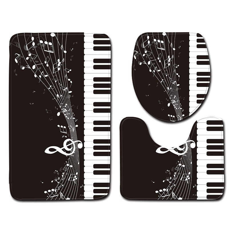 Modern Minimalist Bathroom Mats Three-piece Set