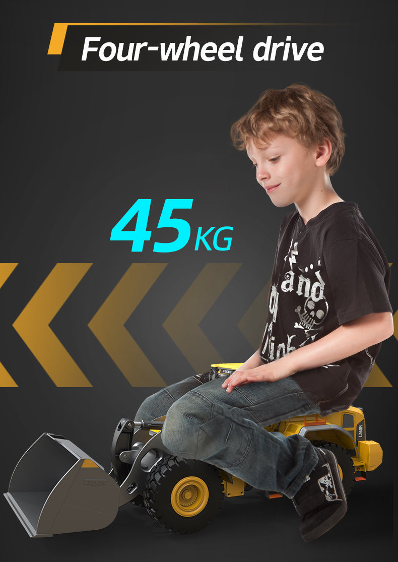 Toy Car 1/16 RC Full Metal Loader Excavator Electric Remote Control Alloy Rc Car Excavator Engineering Model Cars Boy Kids Toys