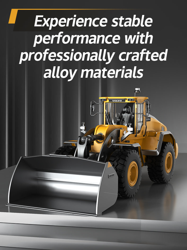 Toy Car 1/16 RC Full Metal Loader Excavator Electric Remote Control Alloy Rc Car Excavator Engineering Model Cars Boy Kids Toys