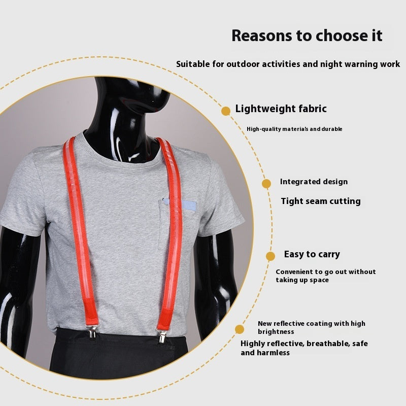 Luminous Suspenders Night Outdoor Warning Light