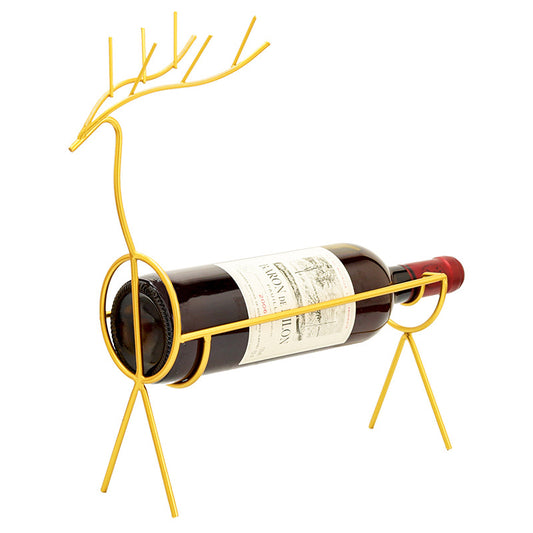 Creative Wrought Iron Golden Wine Display Wine Rack