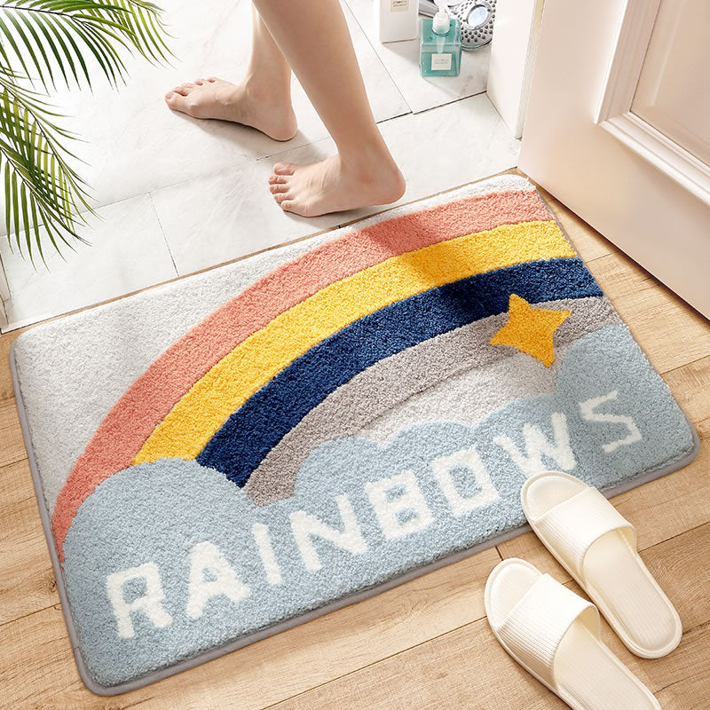 Household Toilet Tloor Mats Bathroom Absorbent Non-slip Mats