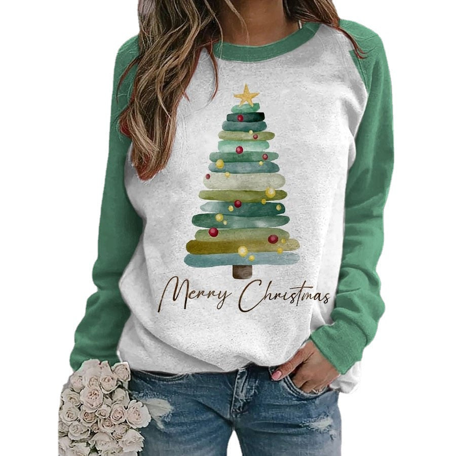 Christmas Tree 3D Digital Printing Women's Sweater