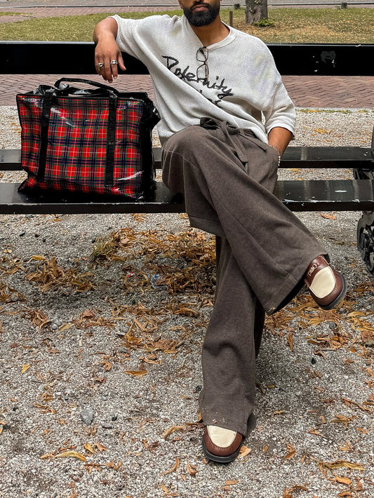 Crew Neck Mesh Lettering Short-sleeved Top