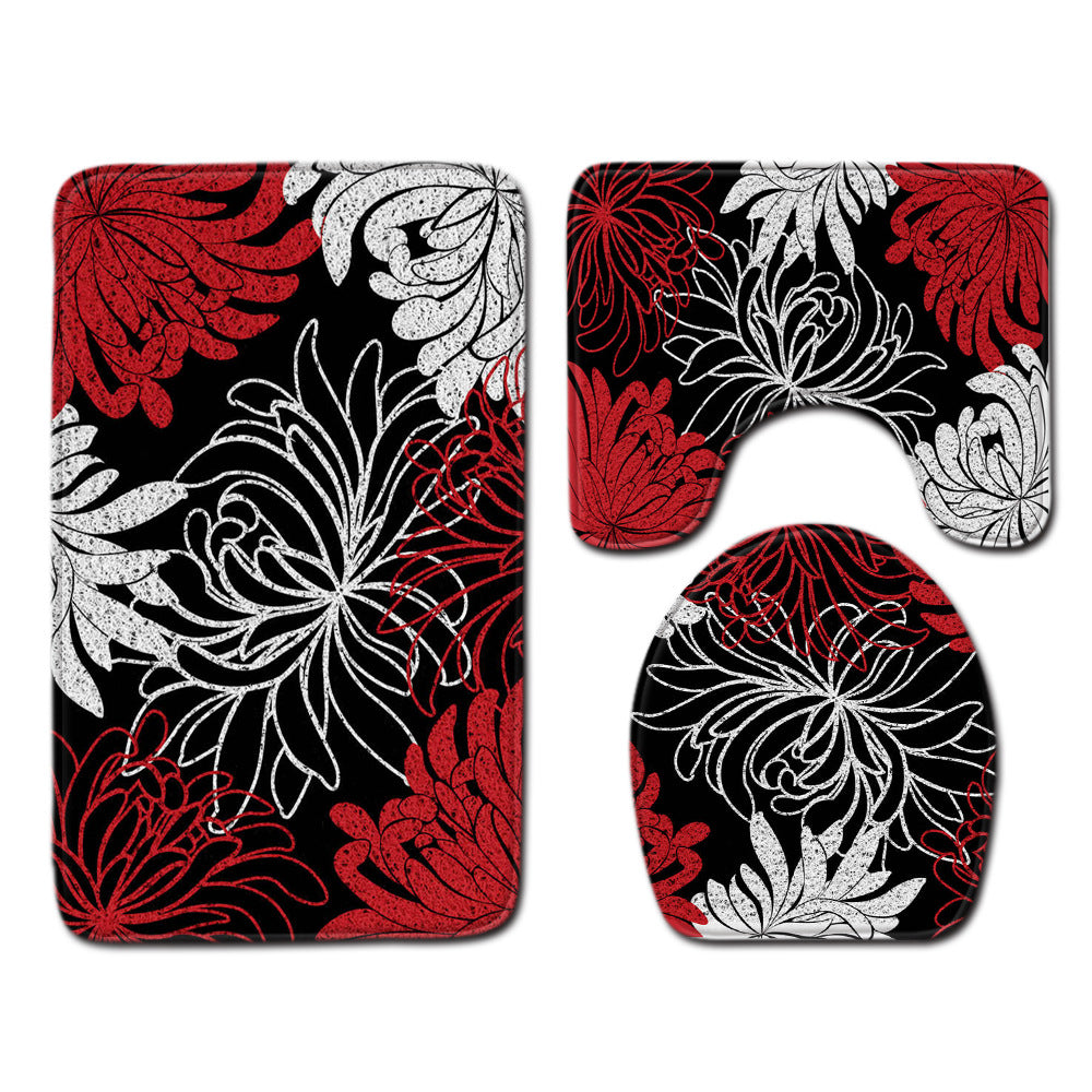 Modern Minimalist Bathroom Mats Three-piece Set