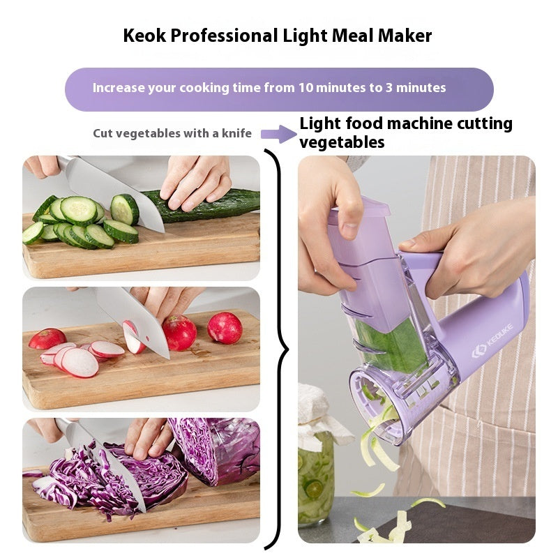 Electric Hand-held Light Food Cooking Machine For Cutting Vegetables