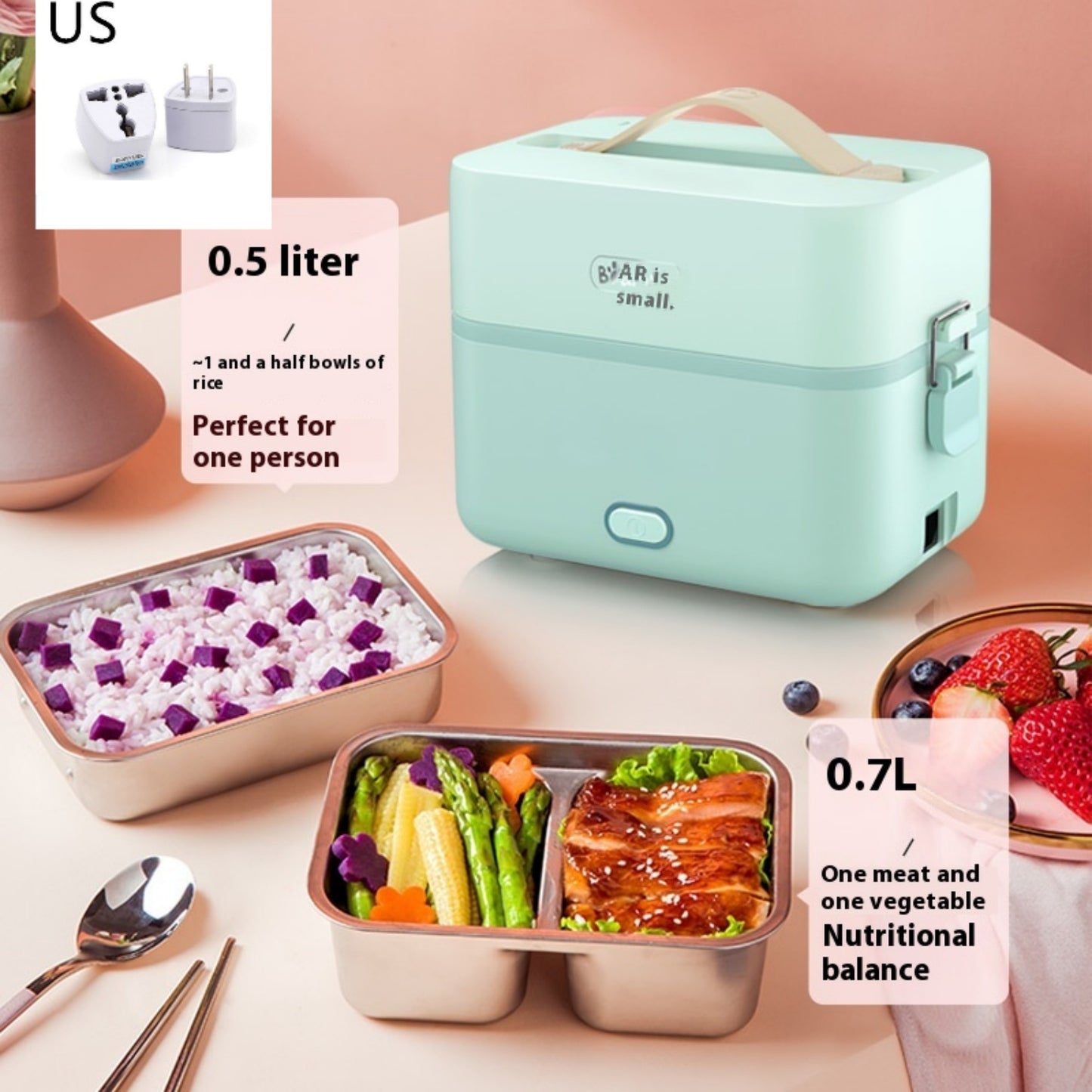 Electric Lunch Box Portable For Office Workers