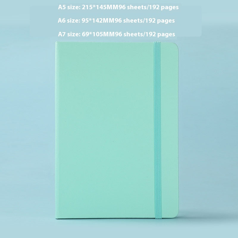 A5 Hard Case Pu Binding Band Notepad Cute Journal Book