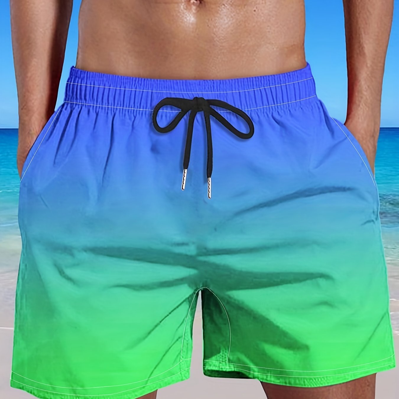 Fashion Gradient Color 3D Digital Printing Men