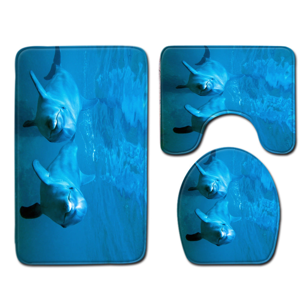 Modern Minimalist Bathroom Mats Three-piece Set