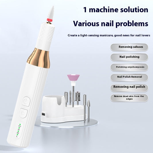 Electric USB Portable Nail Piercing Device Manicure Machine