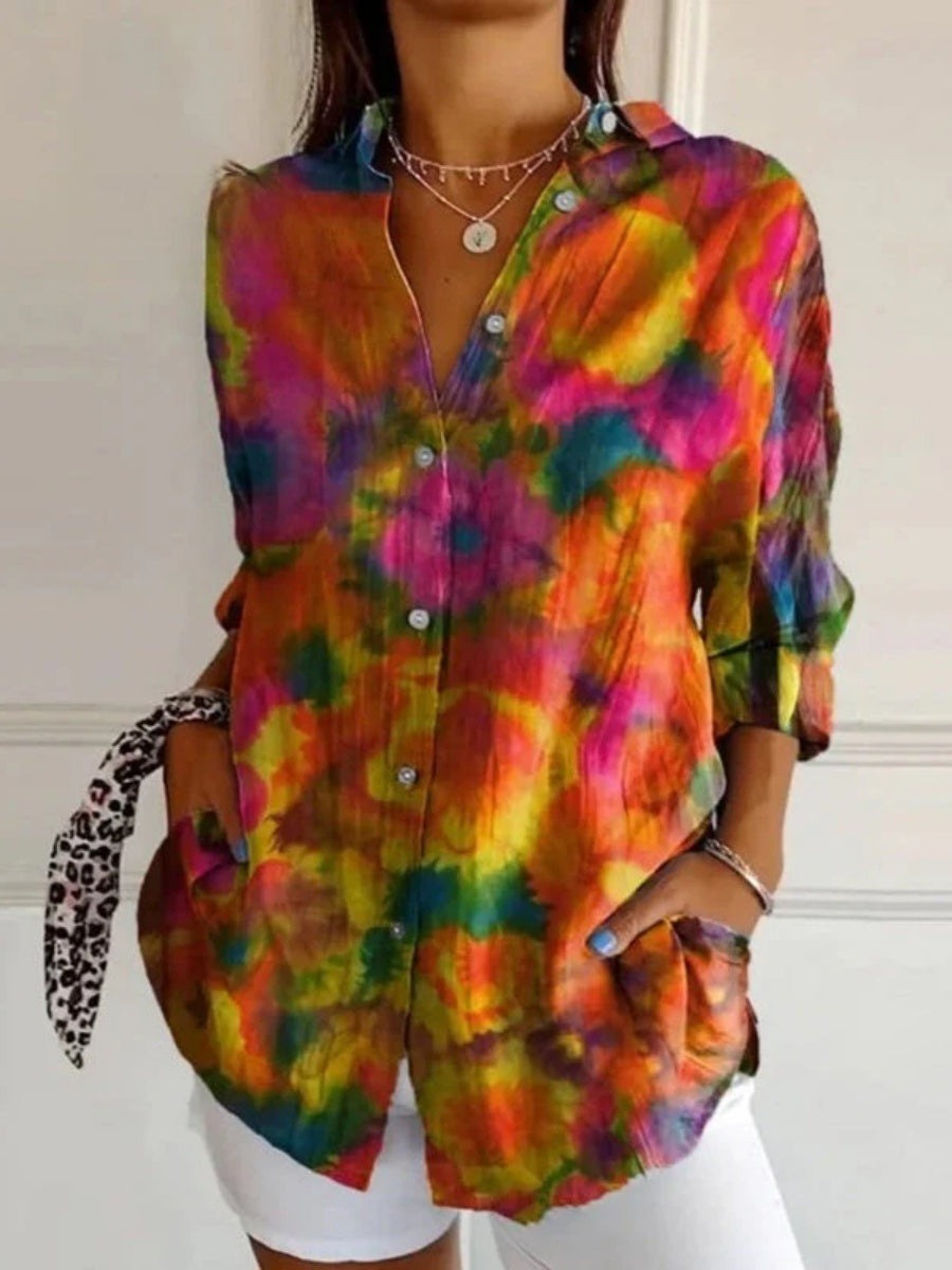 3D Digital Printing Long Sleeve Shirt Top