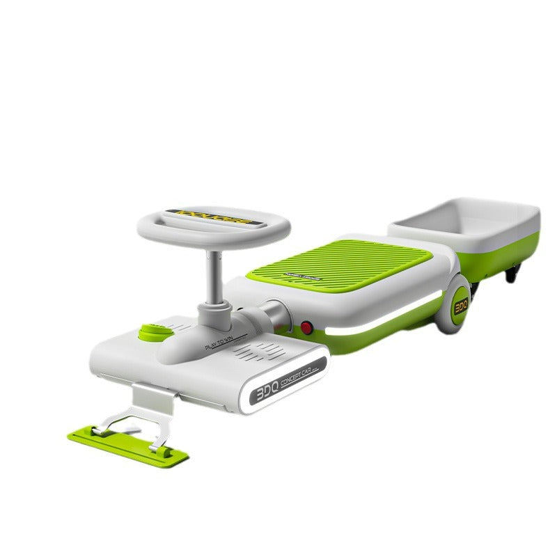 Children's Electric Mopping Go-kart Four-wheel Seated Toy