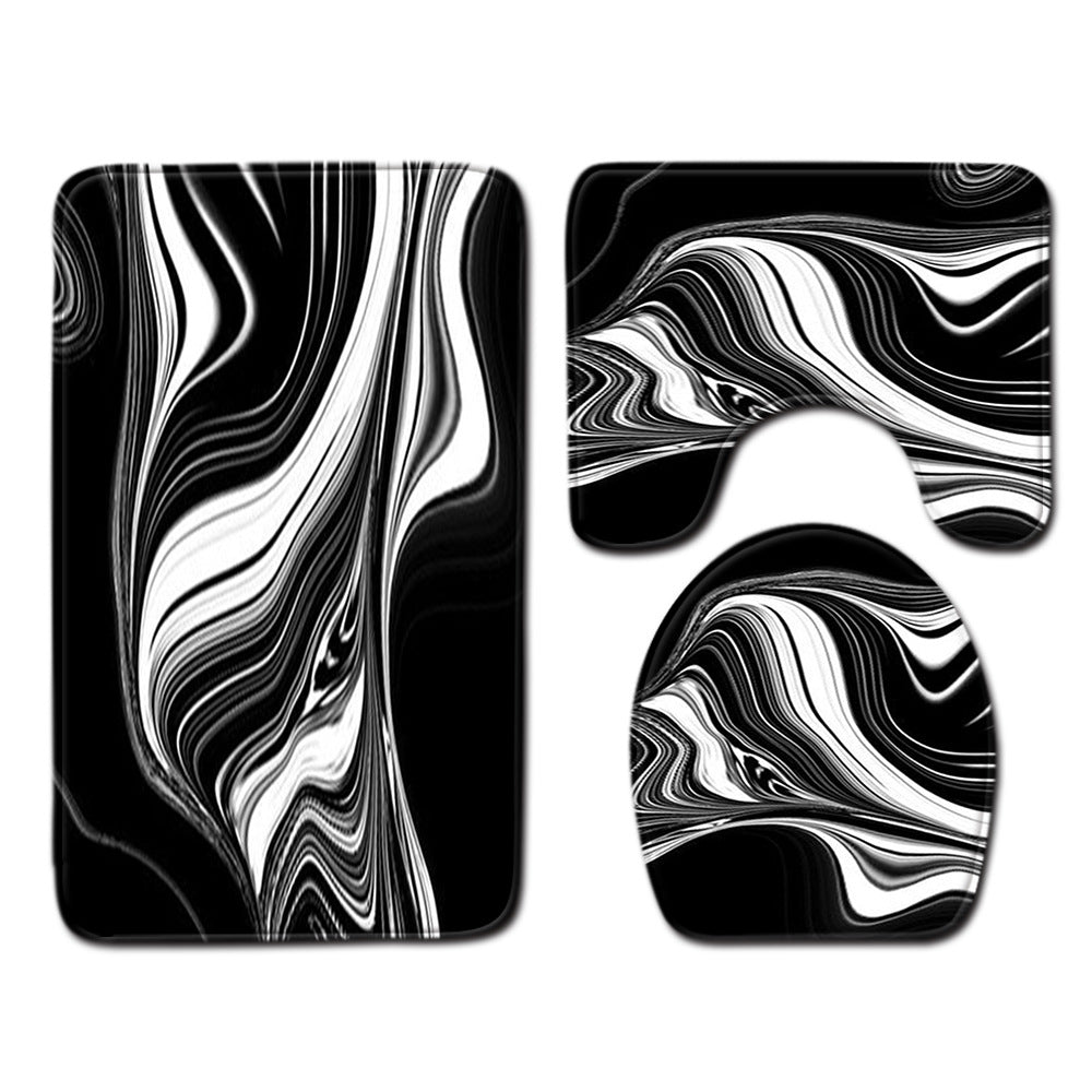 Modern Minimalist Bathroom Mats Three-piece Set