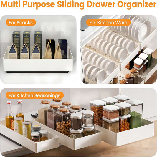Punch-free Retractable Cabinet Pull-out Rack