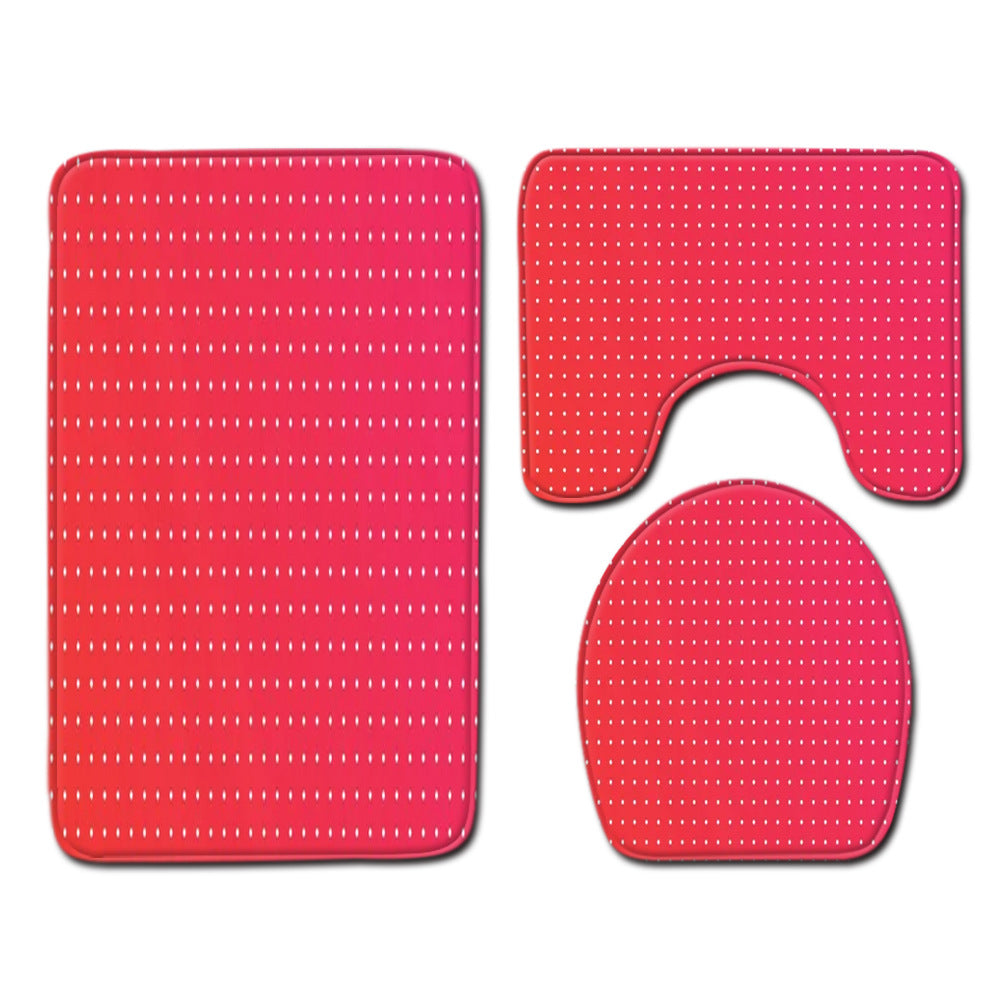 Modern Minimalist Bathroom Mats Three-piece Set