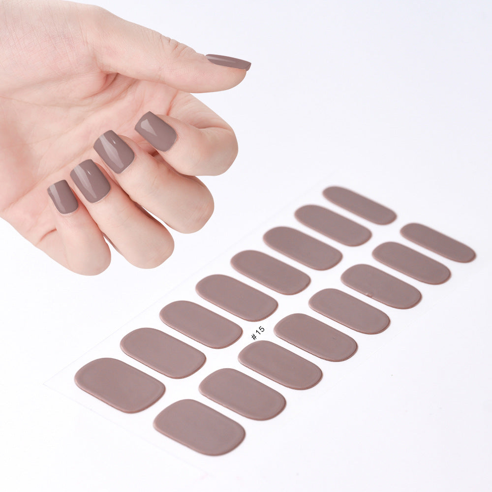 Cream Wind Gel Soft Nail Patch